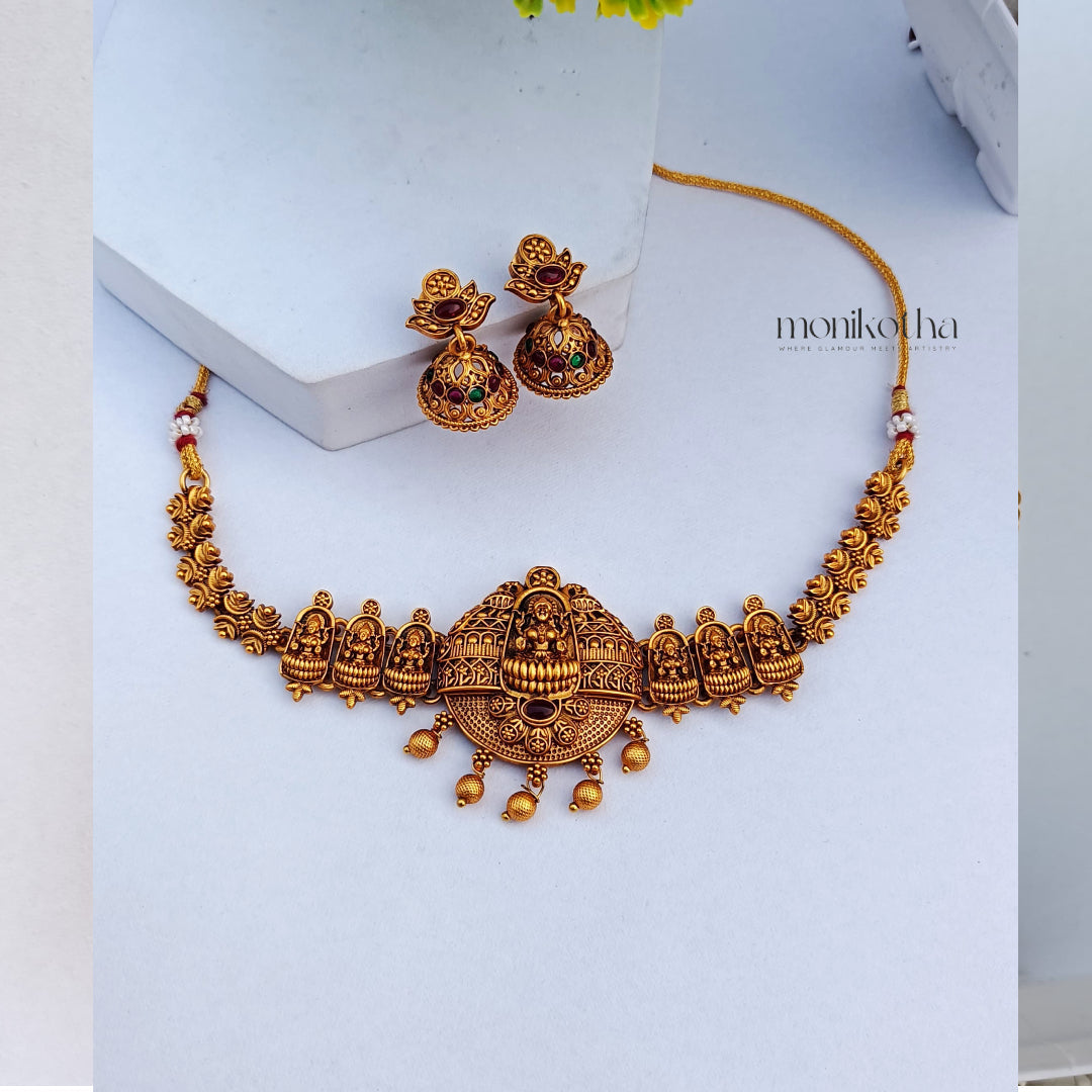 Stylish Victorian Sabyasachi Choker | Deepika Padukone outlet Choker | Emerald Choker | Indo Western Choker | Victorian Choker Bollywood Jewelryset