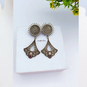 Gopi Silver Replica Earrings