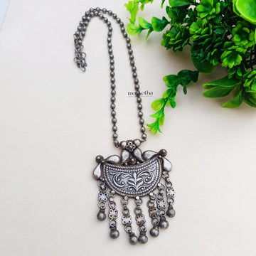 Rina Silver Replica Long Necklace