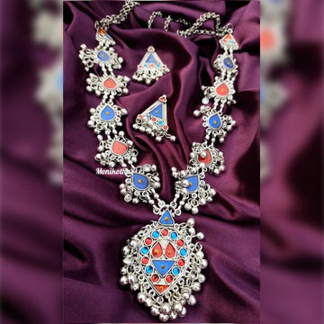 Anika Vibrant Mirror Necklace Set