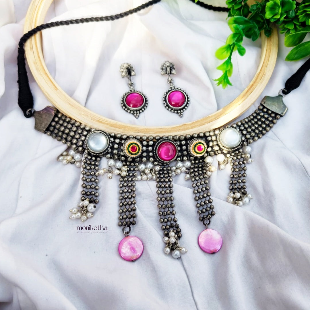 Elowen Ethnic Choker Set