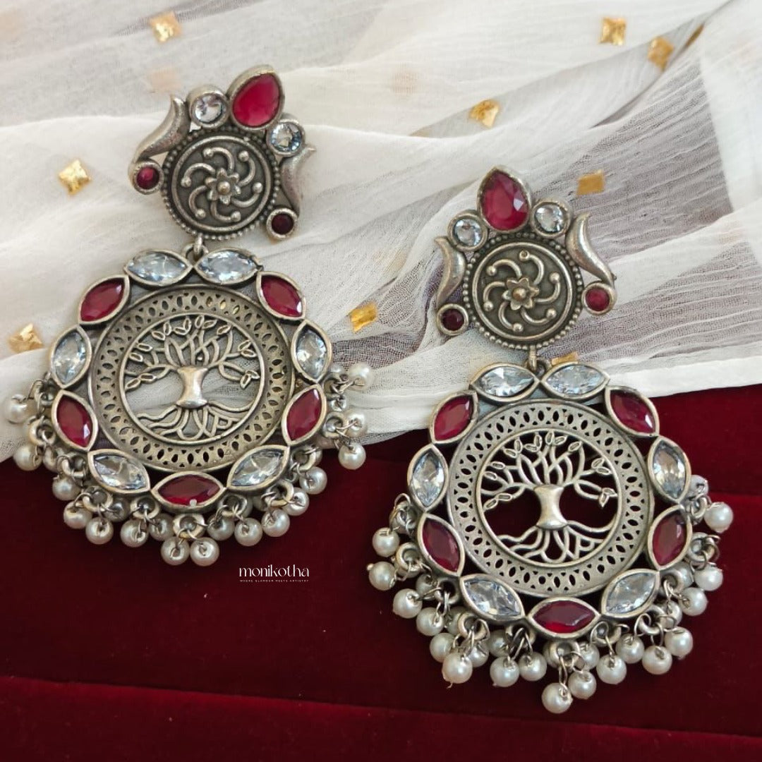 Meher Ethnic Stone Earring