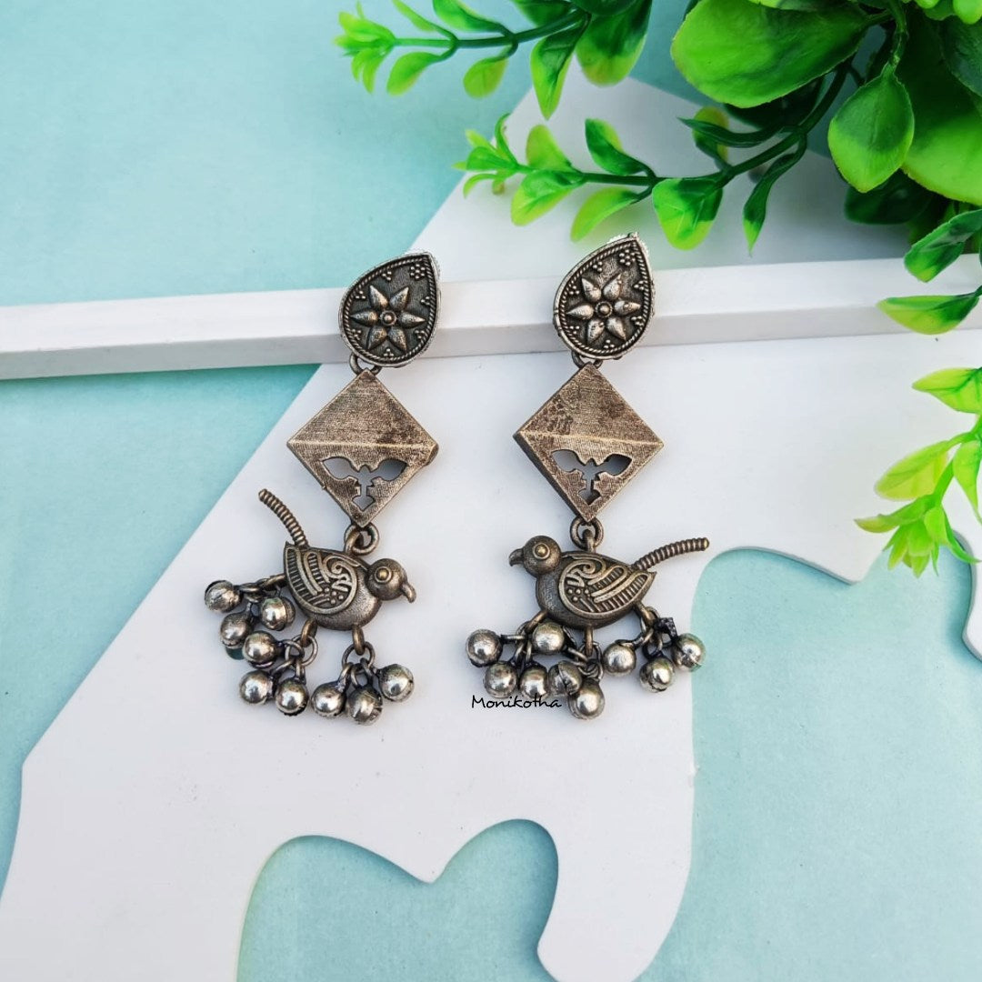 Priya Ethnic Radiant Bird Earrings