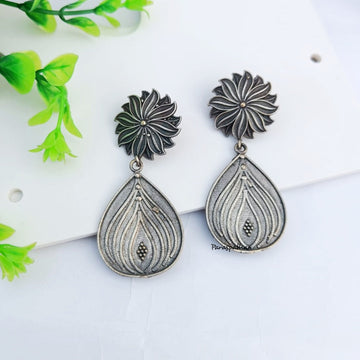 Sanya Intricate Silver Earrings