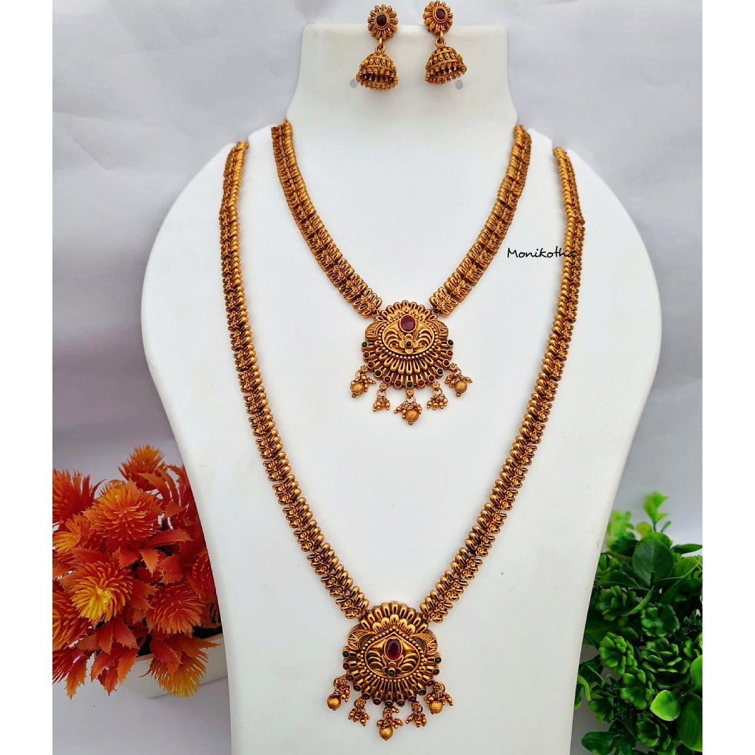 Sridevi Antique Double Necklace Set