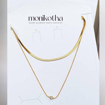 Moni  Anti Tarnish Gleaming Necklaces