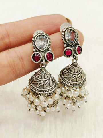 Anamika Silver Replica Jhumka