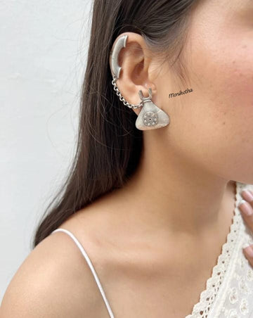 Shalini Silver Replica Ear Cuff